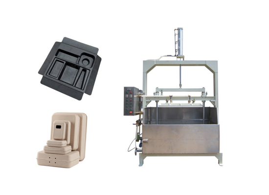 บรรจุภัณฑ์เยื่อกระดาษ Thermoforming Wet Pressing Machine Air Cylinder Driving