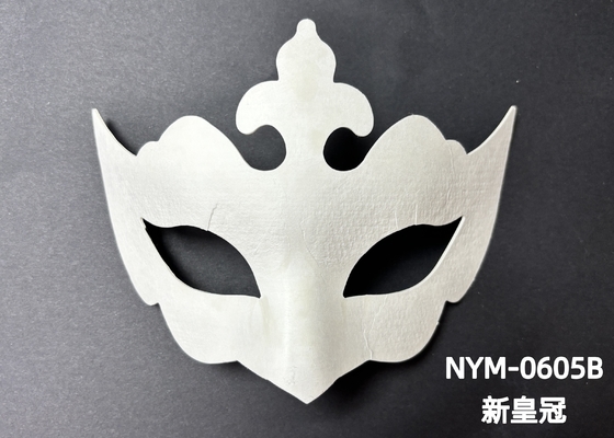 อุปกรณ์ย้อนหลัง Mold ที่มีอยู่ Biodegradable Paper Pulp Molded Cat Face Mask การสนับสนุนการบุคคล
