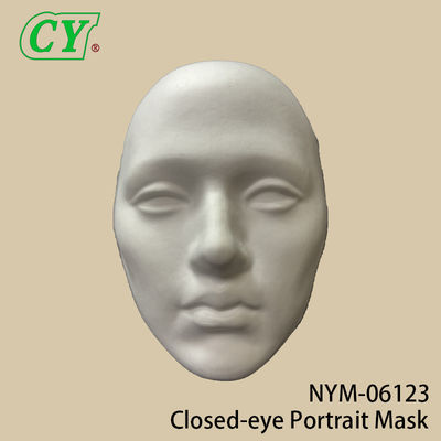 หน้ากากแบบเต็มหน้า DIY สีขาว หน้ากากสำหรับงานปาร์ตี้ ทำจากวัสดุกระดาษ สามารถระบายสีได้ สำหรับฮาโลวีน